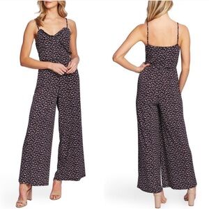 CeCe Ditsy Floral Print Jumpsuit